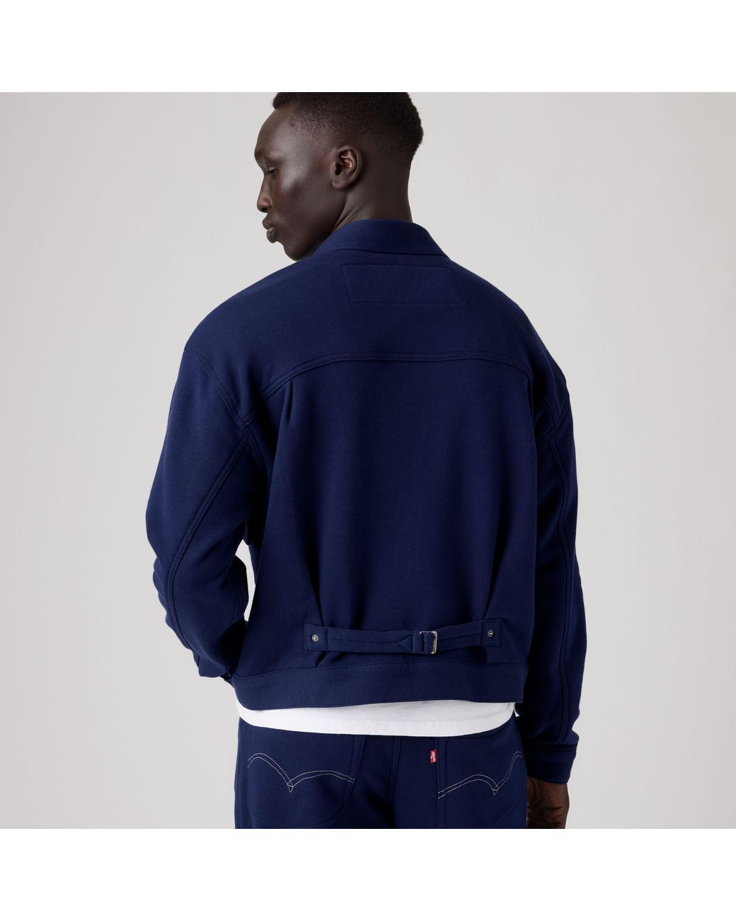 Levi's X Beams X Loopwheeler Super Wide Type I Jack Voor in het Blue voor heren