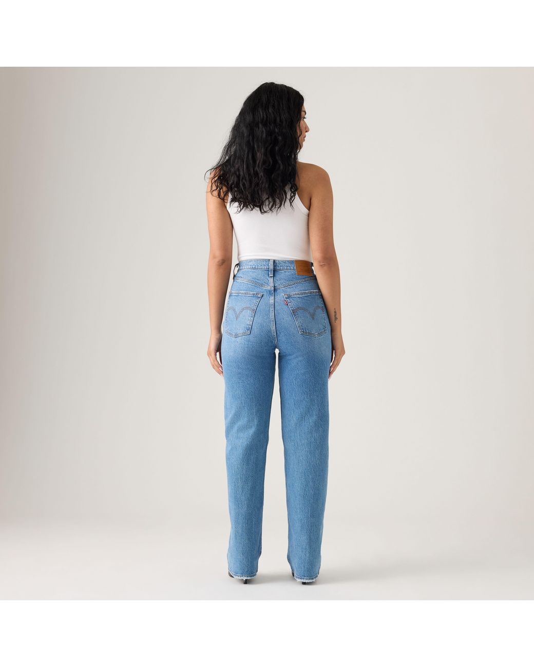 Levi's Ribcage Full Length Jeans in het Blue