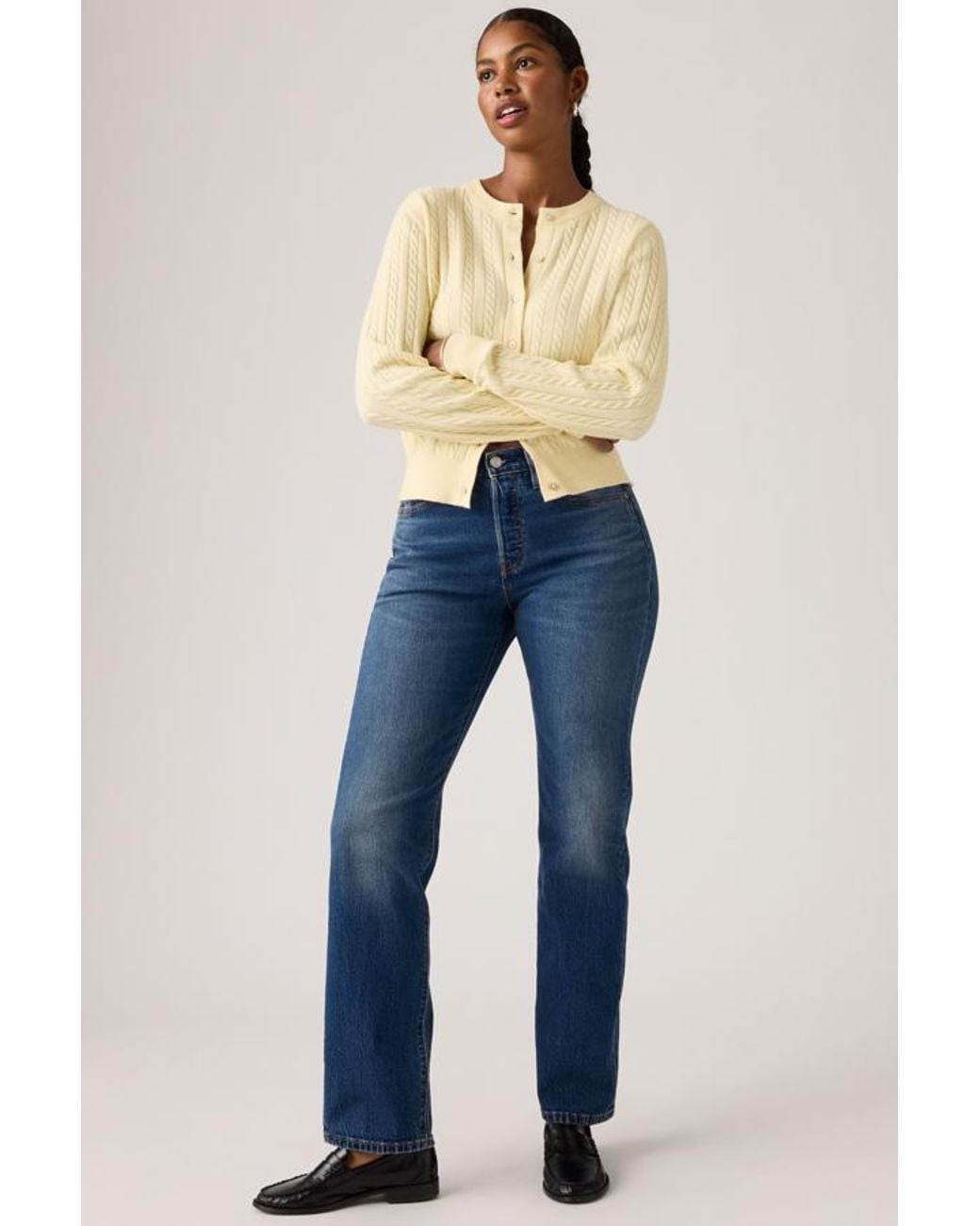 Levi's Blue 501 Curve Lightweight Jeans