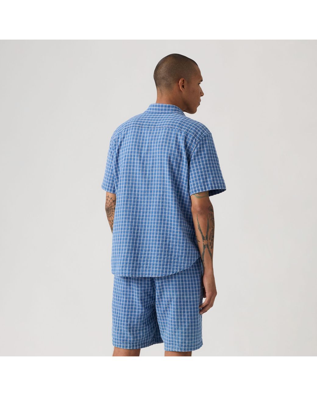 Camisa Short Sleeve Authentic Button Down Levi's de hombre de color Blue
