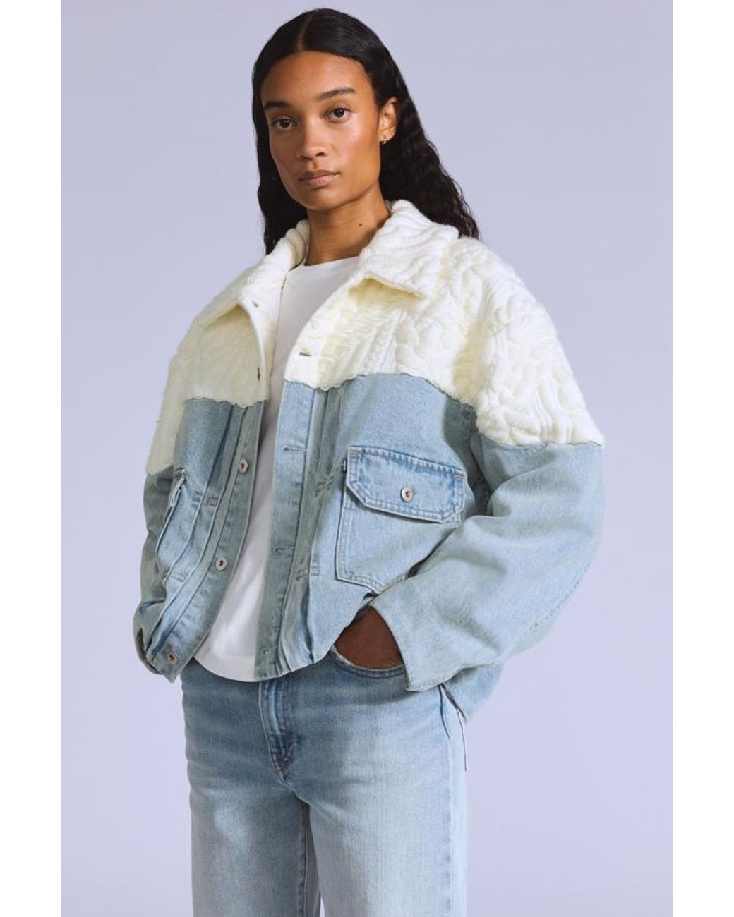 Levi's Aran Trucker Jacket in het Blue