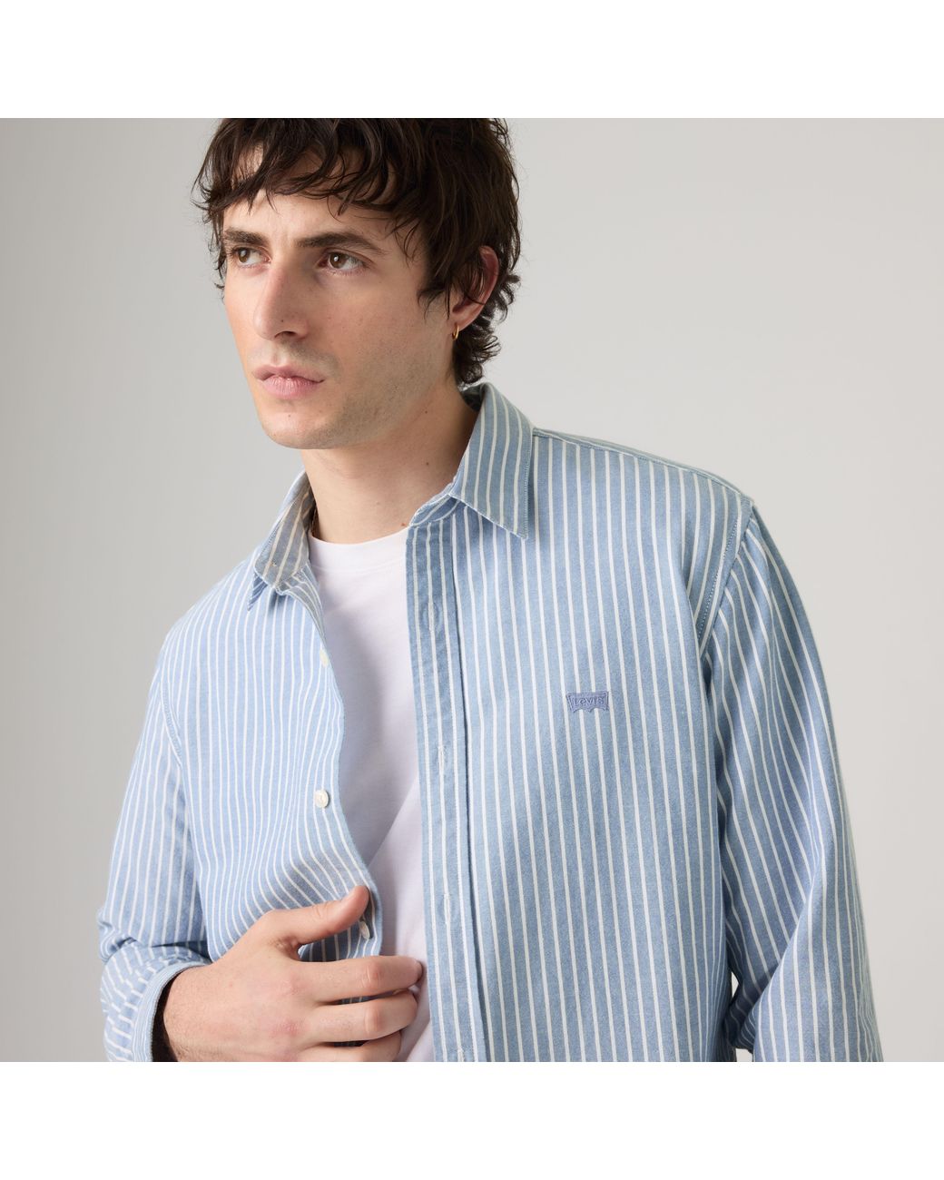 Levi's Blue Battery Housemark Standard Shirt for men