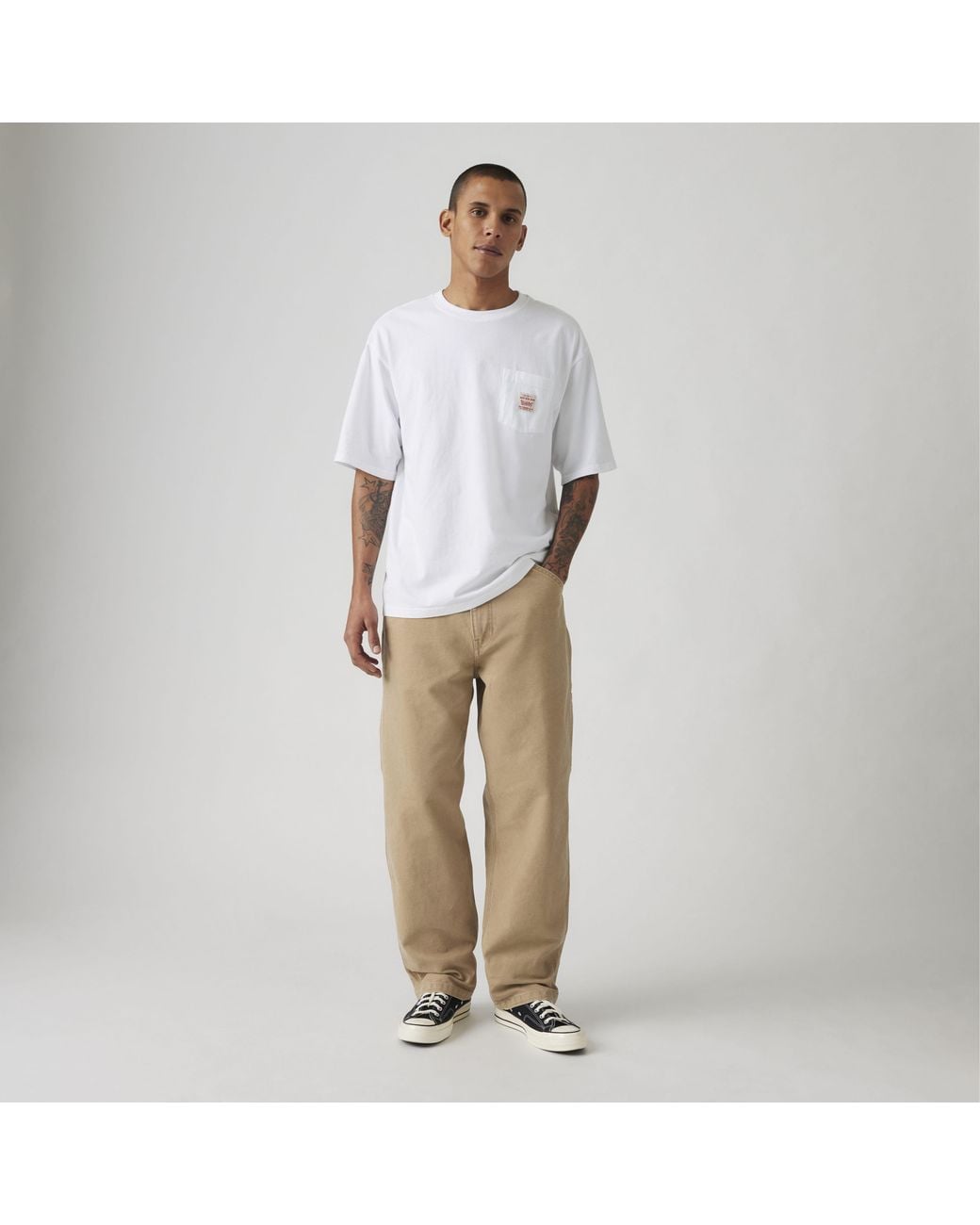 Levi's Brown 568 Loose Straight Carpenter Pants for men