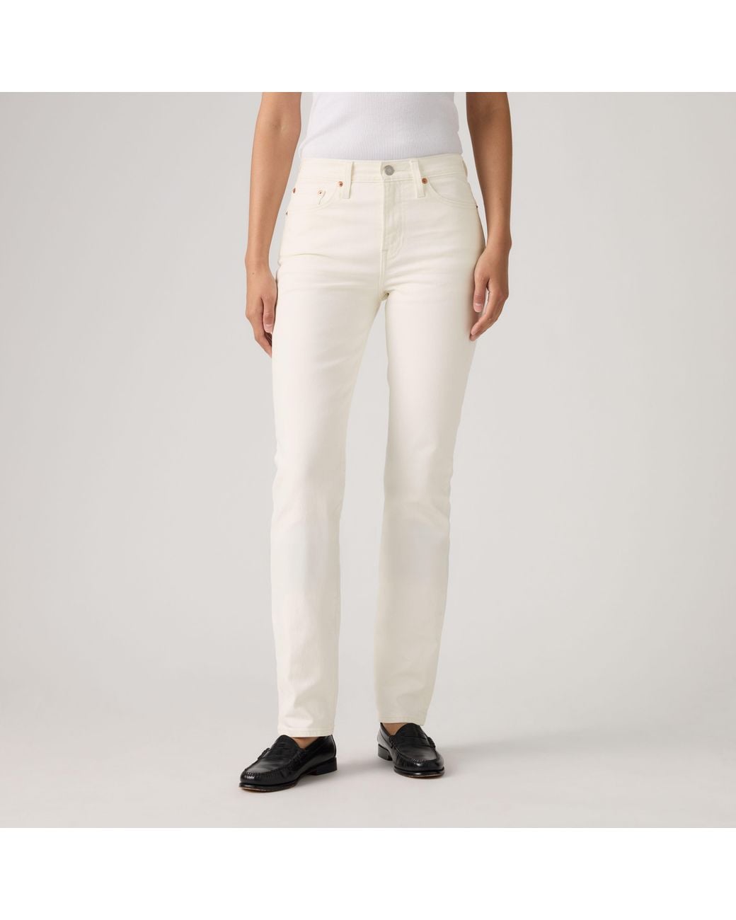 Levi's White Wedgie Slim Jeans