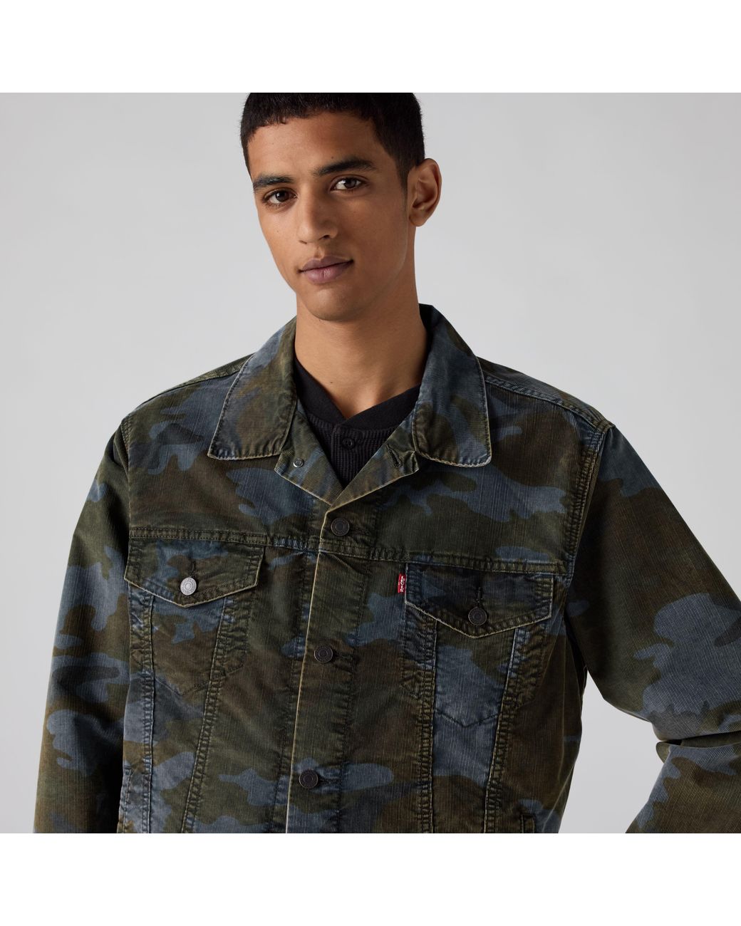 Levi's Black Relaxed Trucker Jacket for men