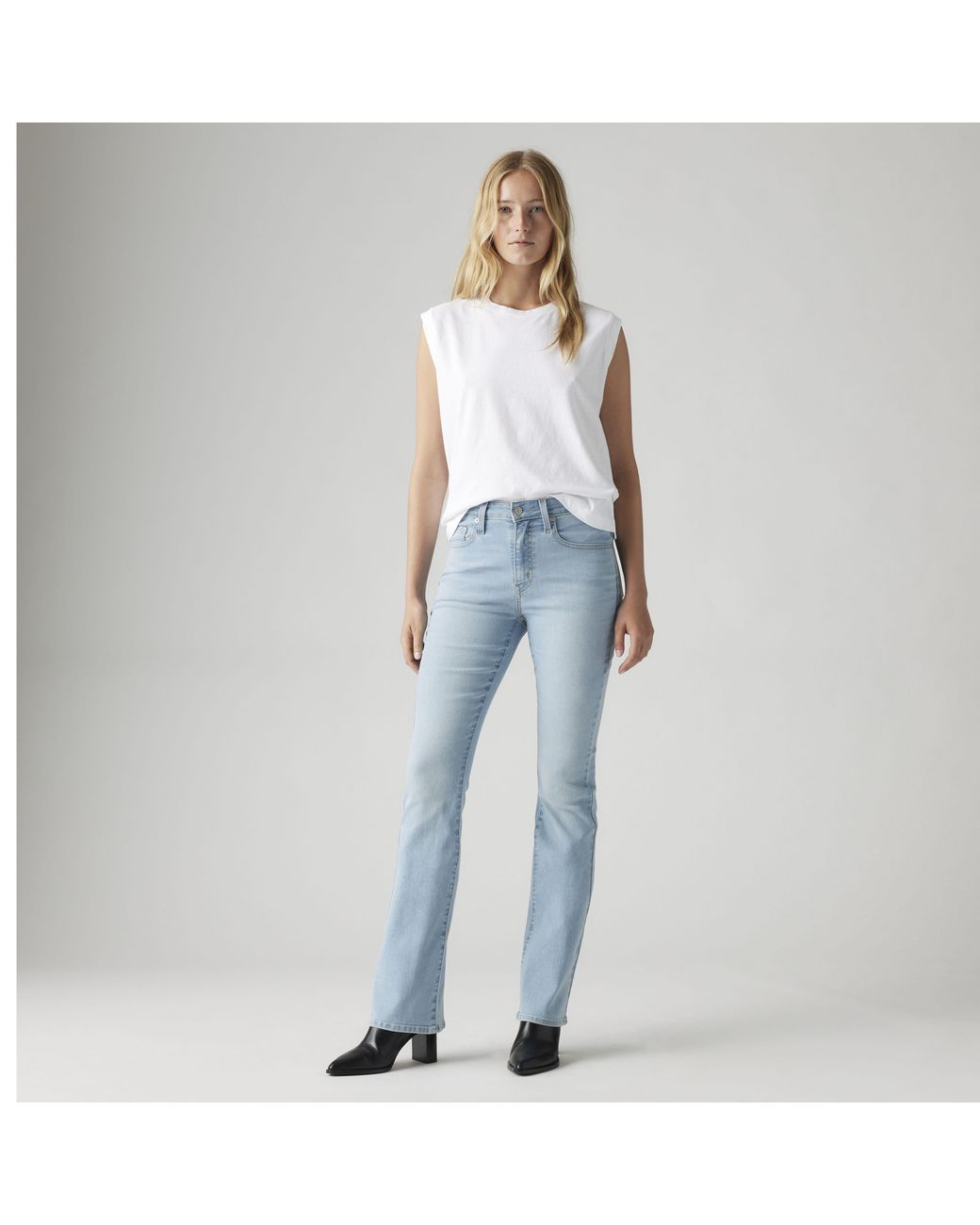 Levi's Blue 725 High Rise Bootcut Jeans