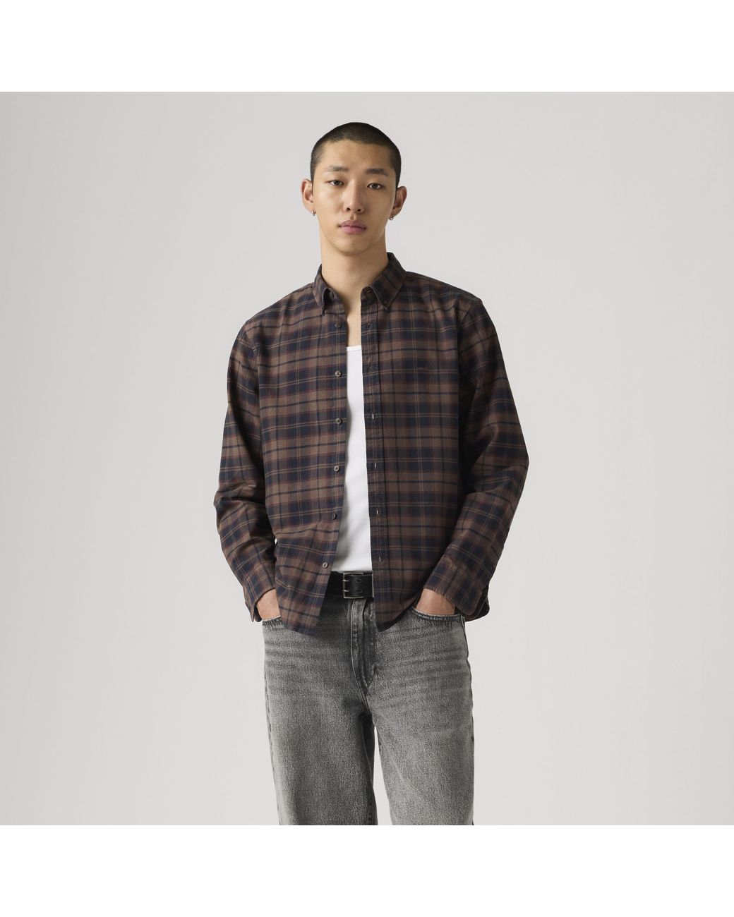 Levi's Authentic Overhemd Met Knopen in het Black voor heren