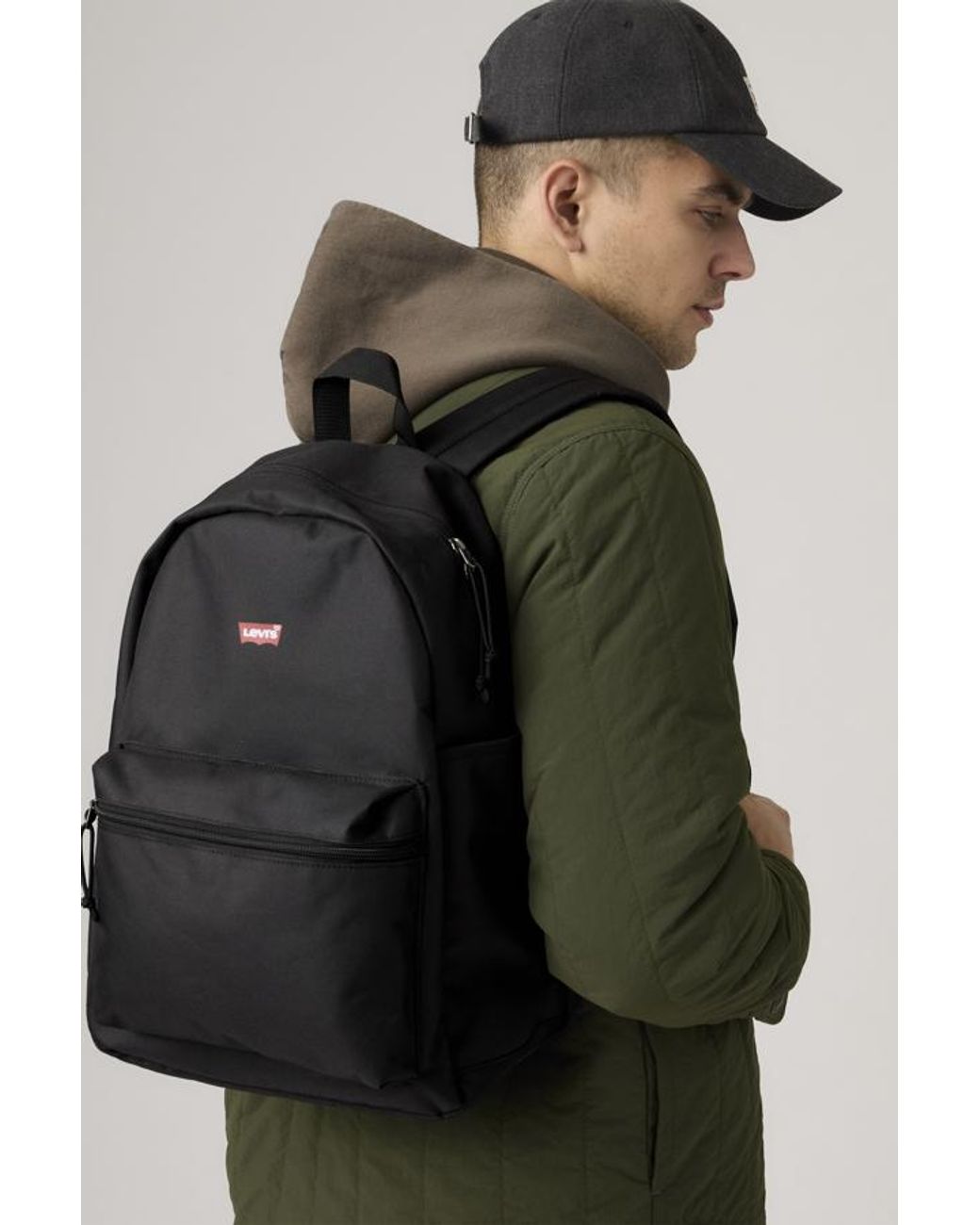 Levi's Black Basic Backpack for men