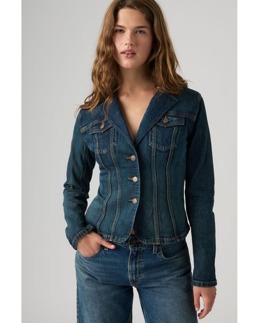 Levi's Blue Type Iii Blazer