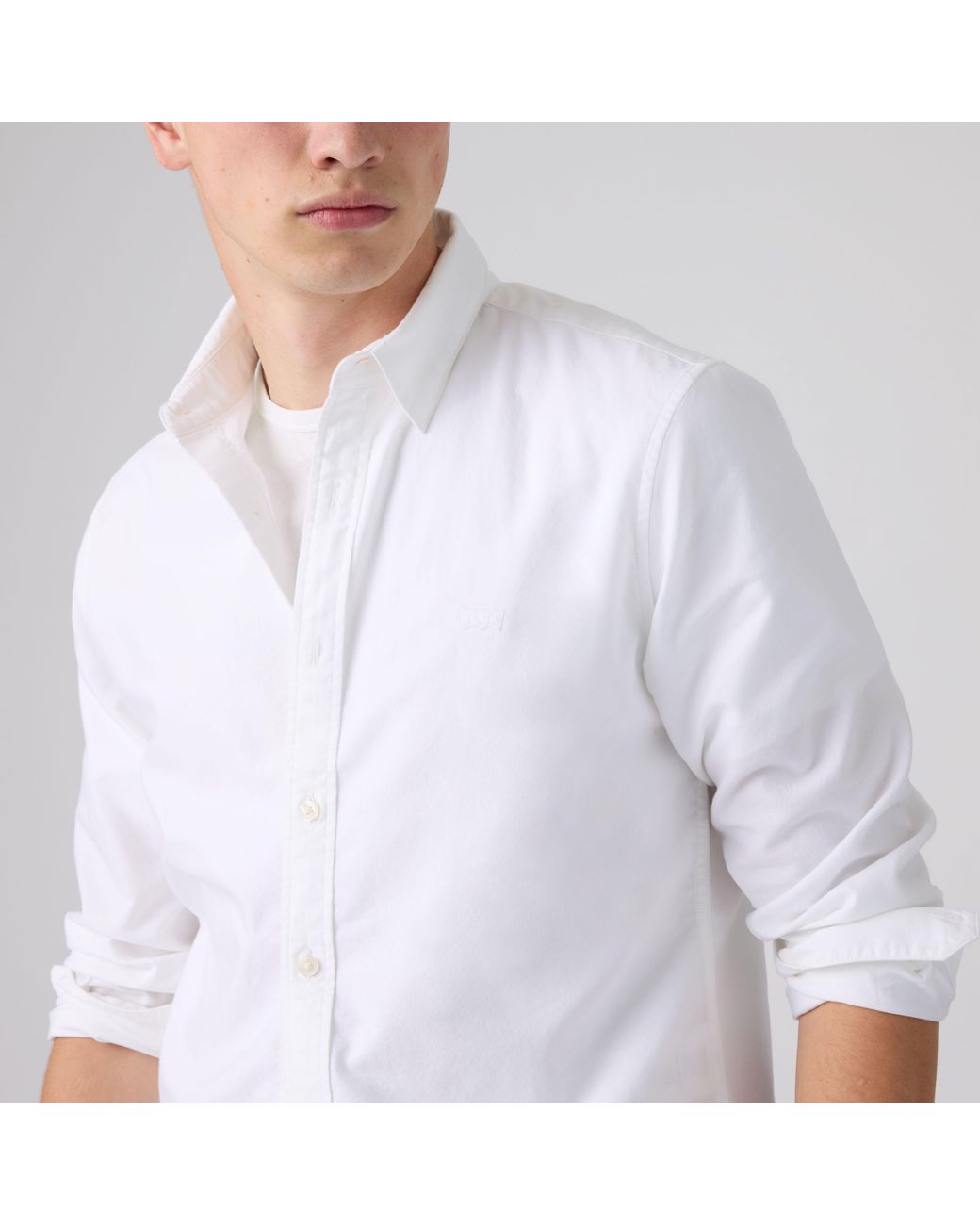 Levi's White Battery Housemark Standard Shirt for men