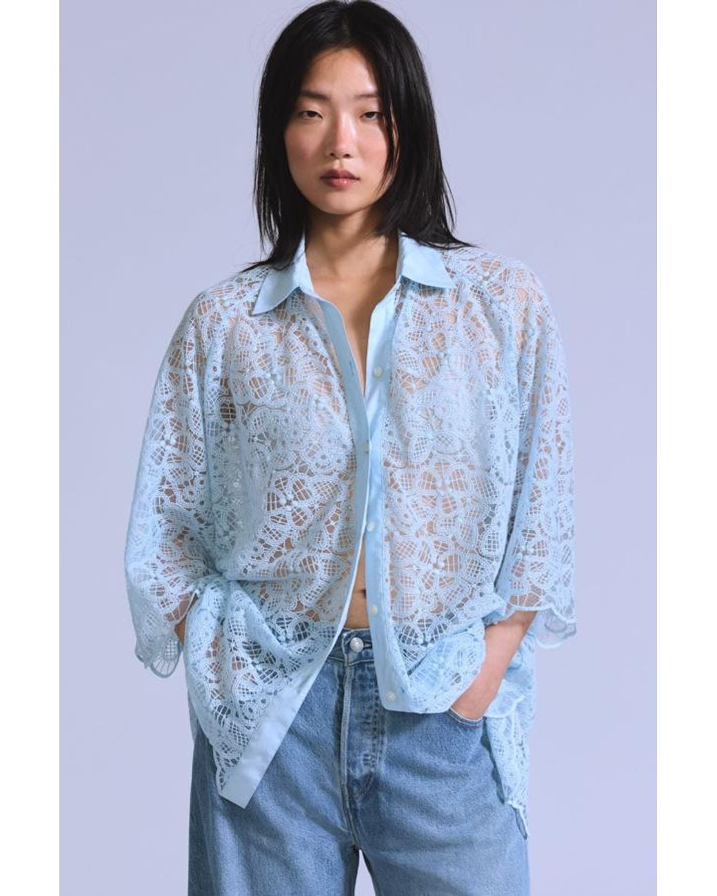 Levi's Blue Lace Woven Shirt