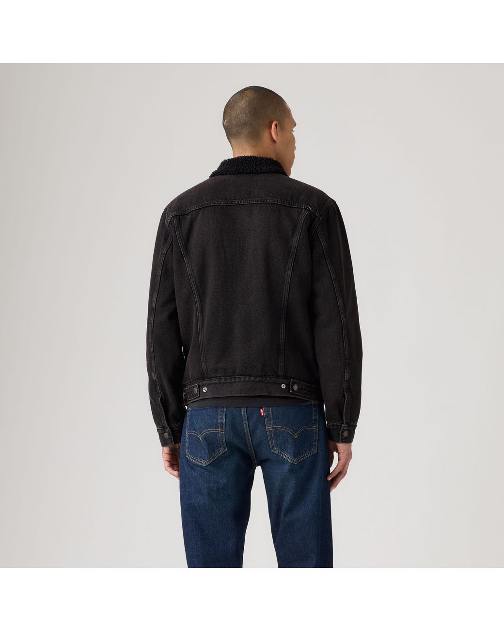 Chaqueta Trucker Type Iii Sherpa Levi's de hombre de color Black