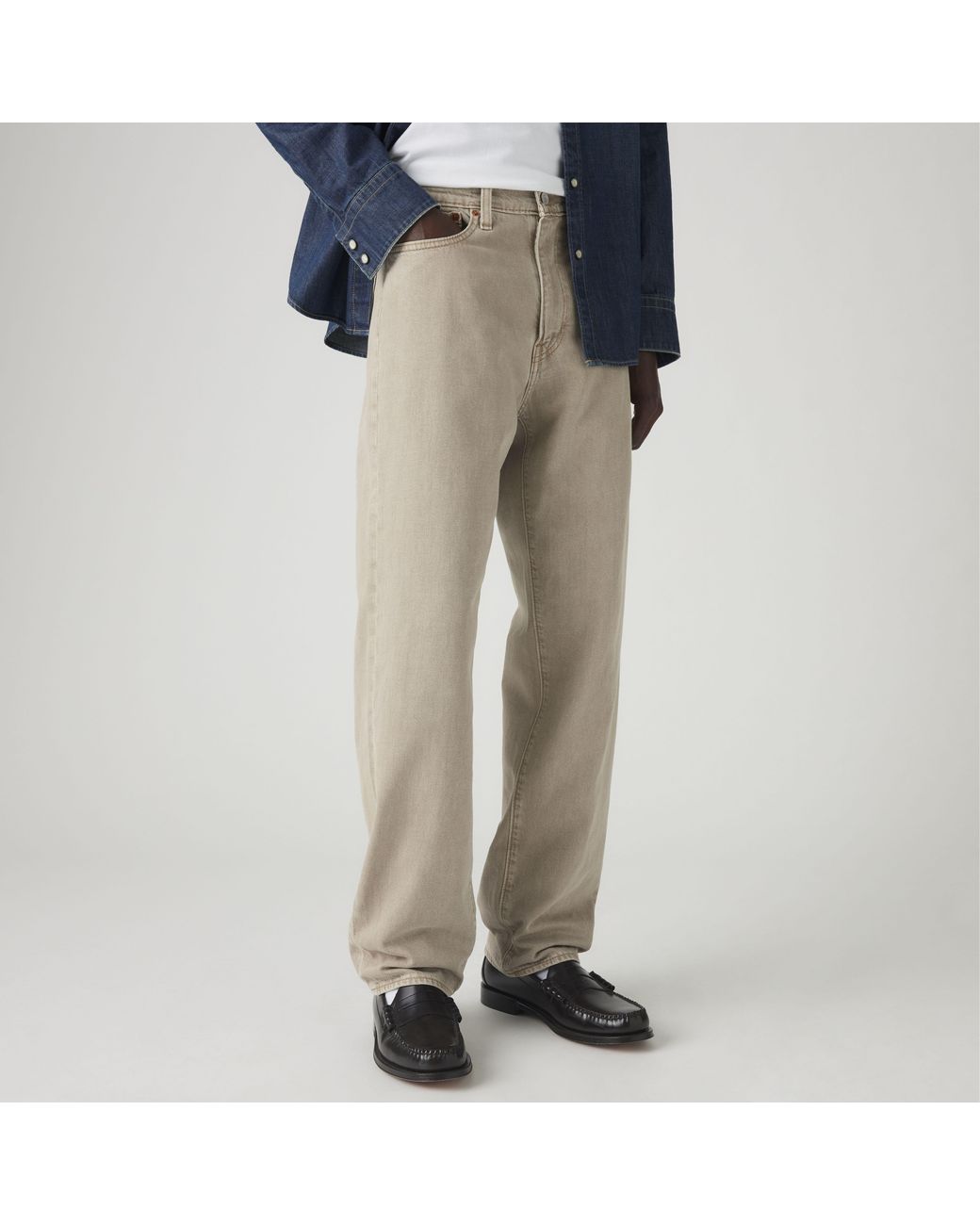 Levi's Multicolor 568 Loose Straight Linen+ Denim Jeans for men