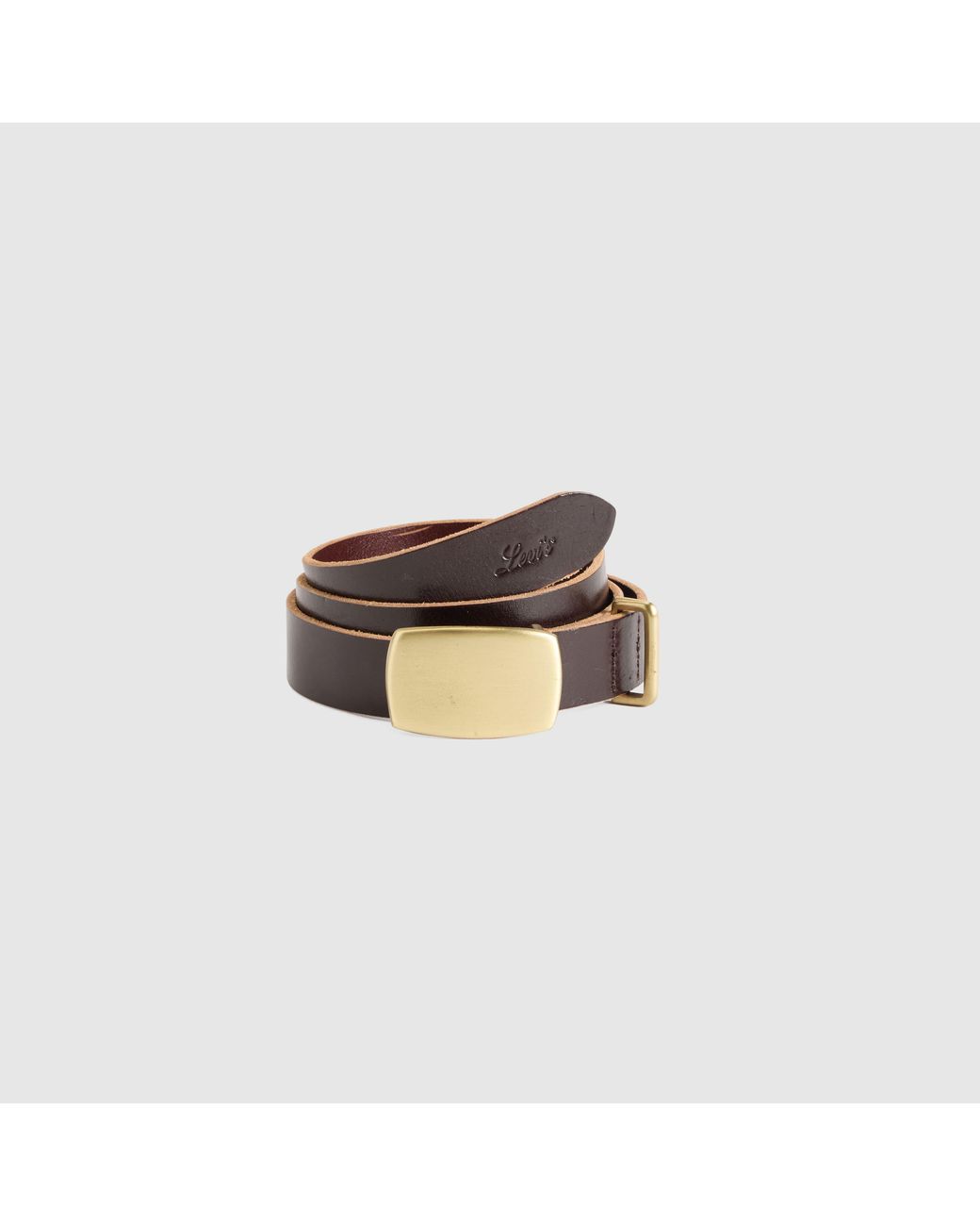 Levi's Blue Presidio Plaque Buckle Belt