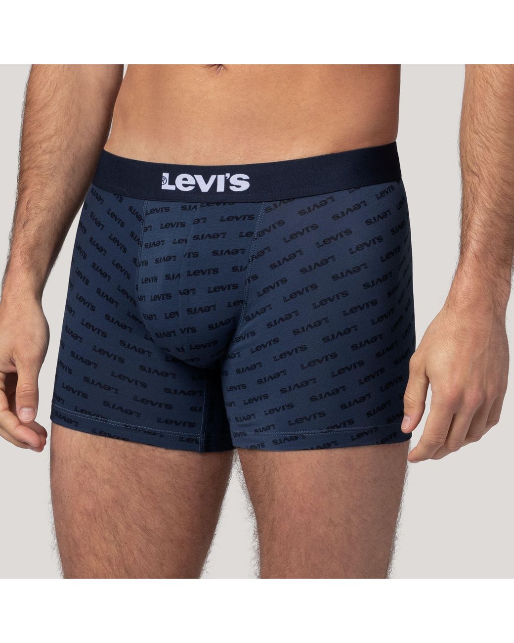 Logo Boxer Brief 2 Pack Levi's de hombre de color Blue