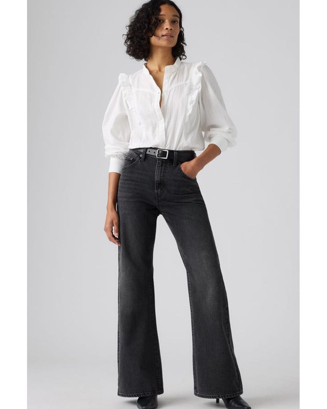Levi's Blue Cinch Flare Jeans