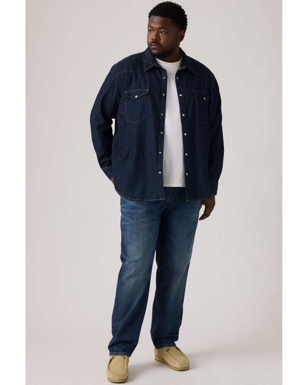 Levi's Blue 502 Taper Jeans (Big & Tall) for men