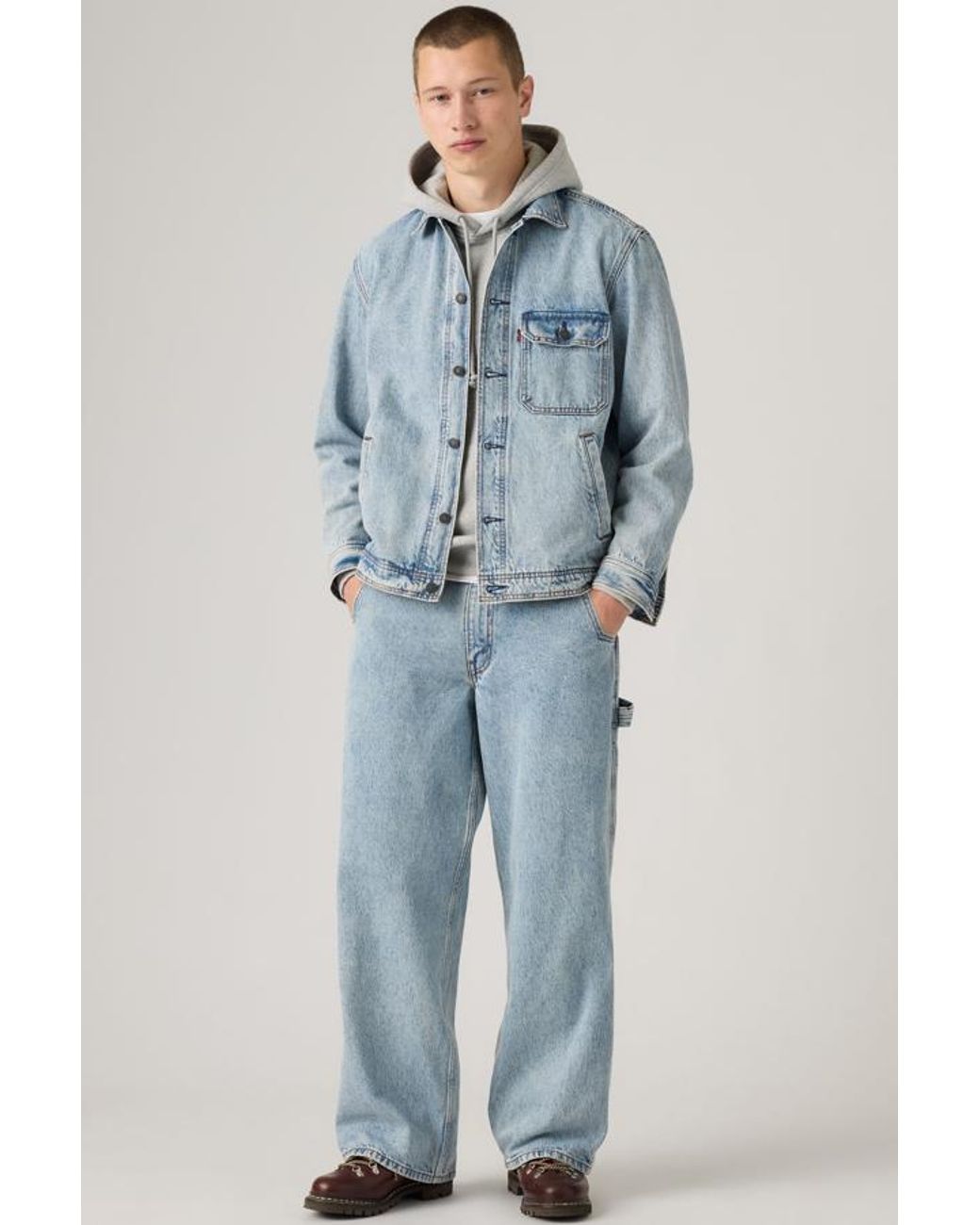 Levi's Blue Extra Baggy Utility Jeans for men
