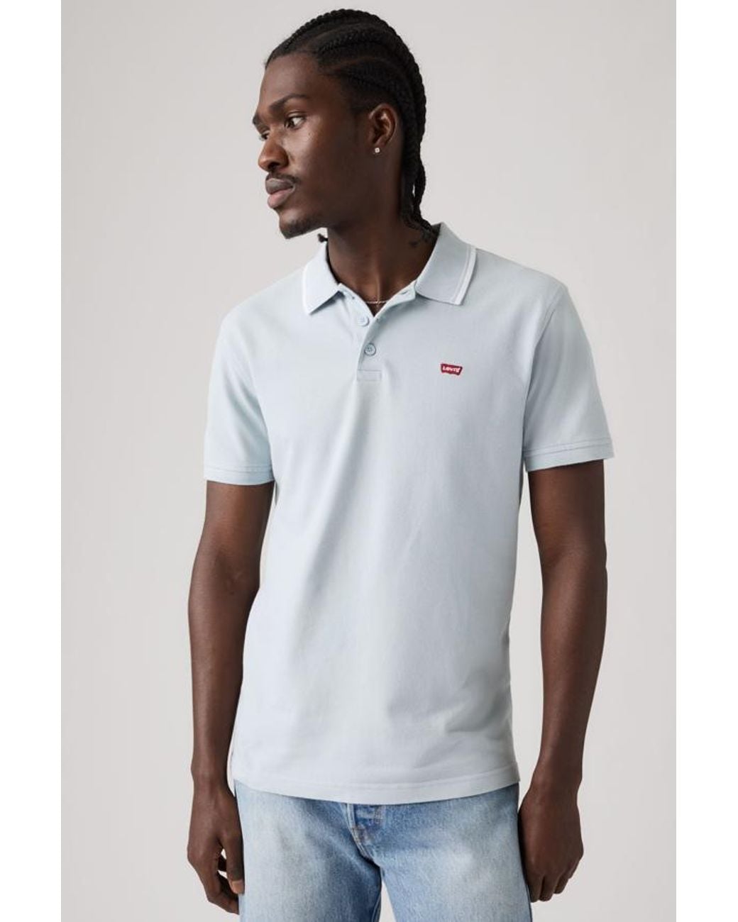 Levi's White Housemark Polo Shirt for men