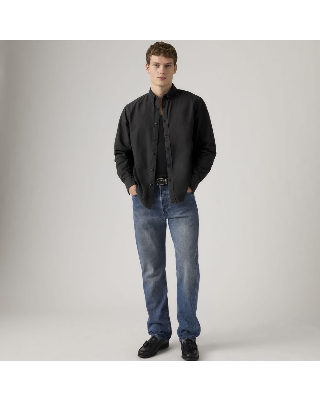 Levi's Authentic Overhemd Met Knopen in het Black voor heren