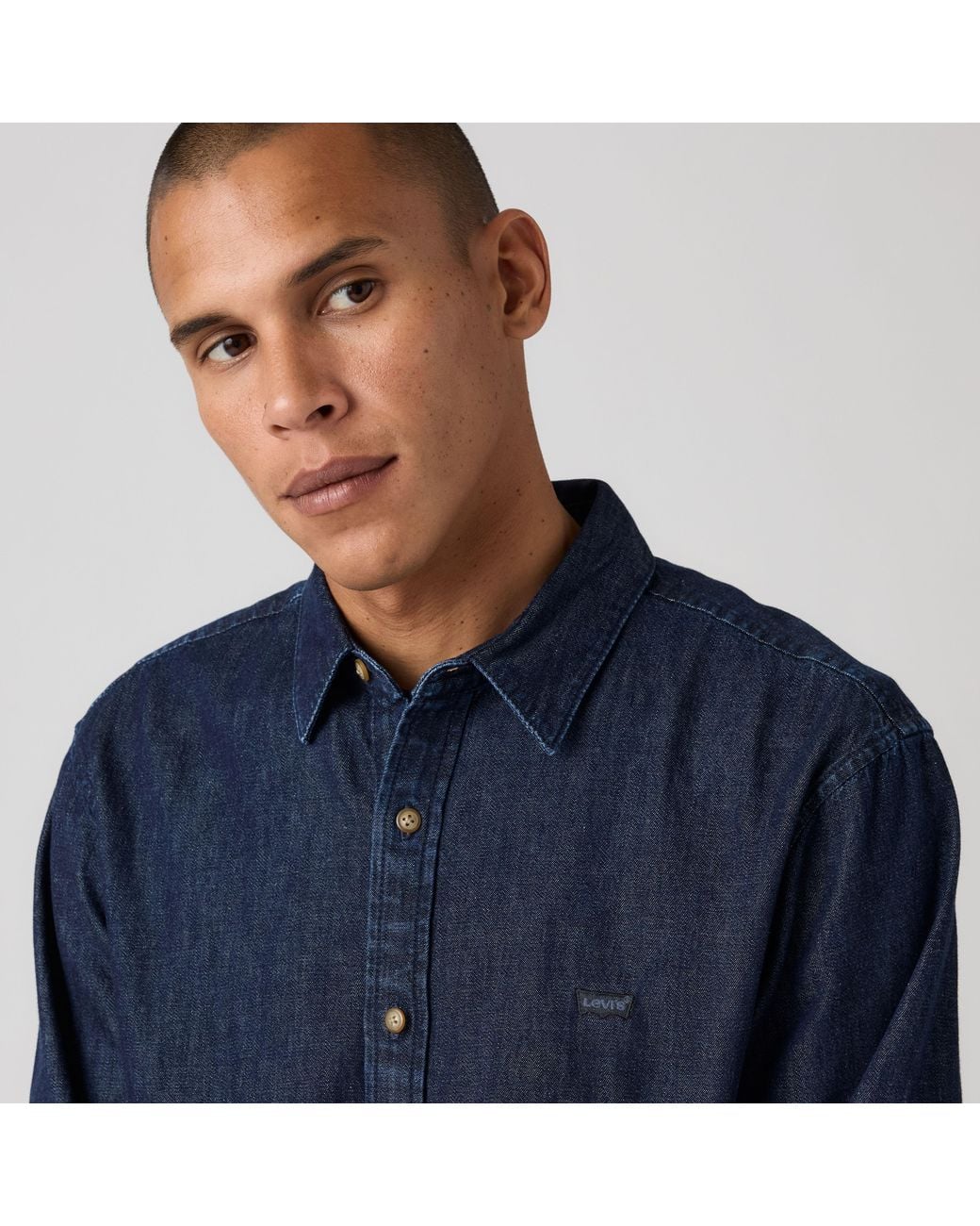 Levi's Blue Battery Housemark Standard Shirt for men