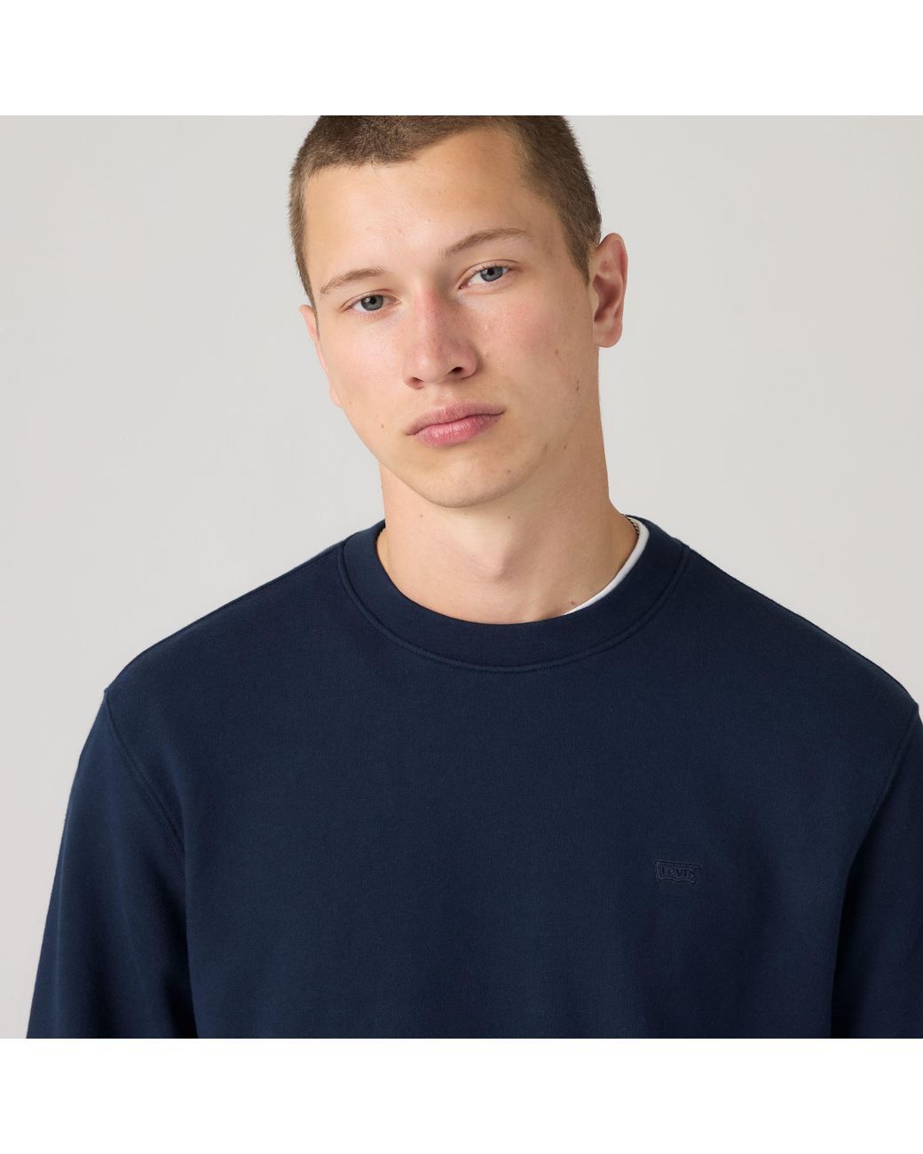 Levi's Blue Original Housemark Crewneck Sweatshirt for men
