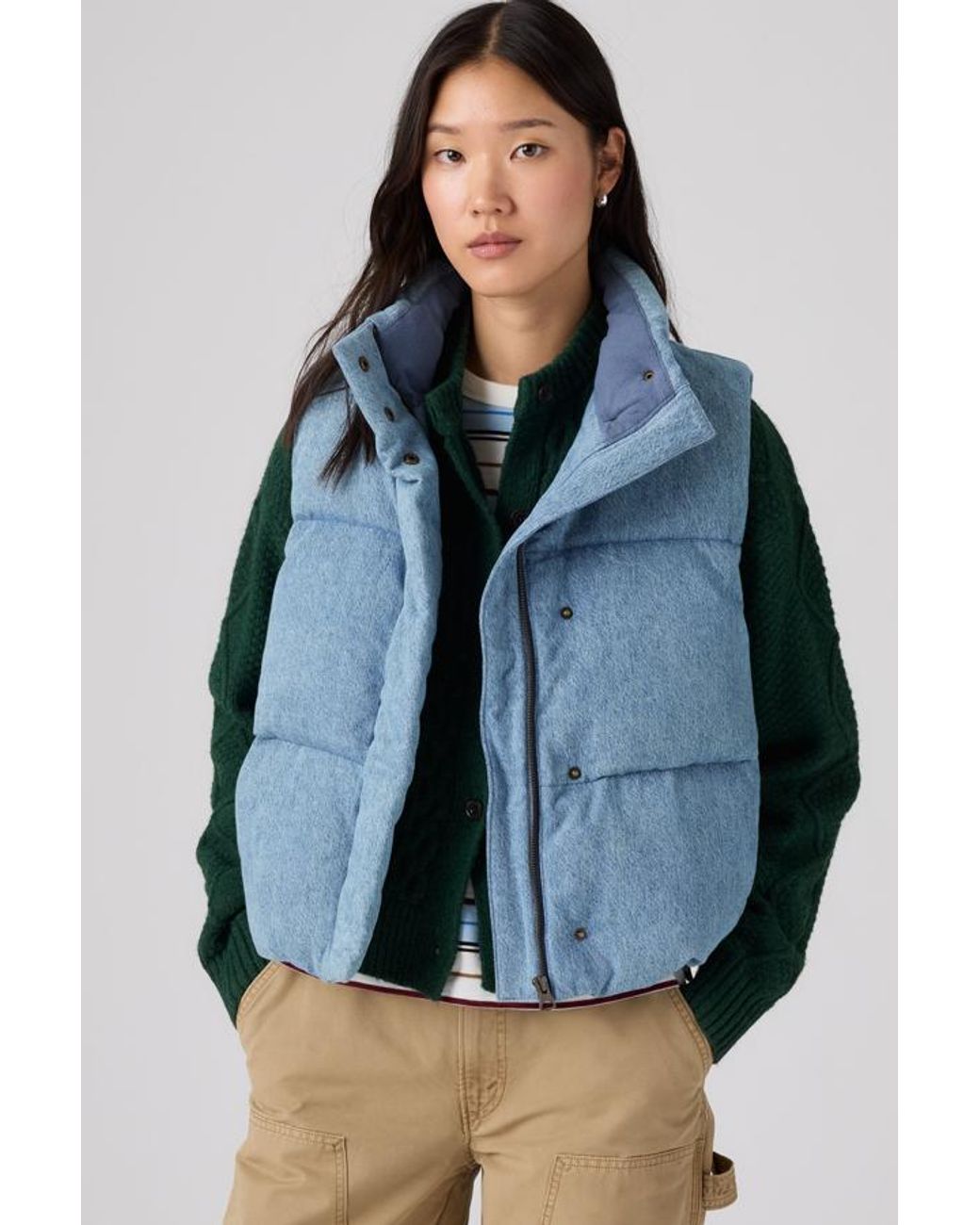 Levi's Blue Tate Bubble Vest