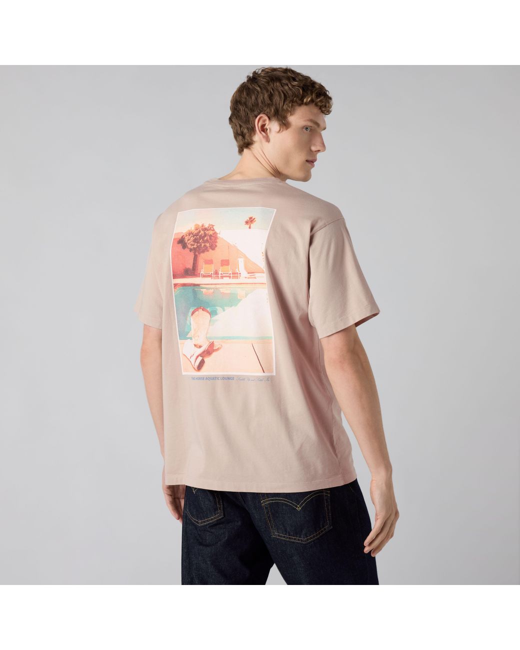 Levi's Pink Vintage Fit Graphic Tee for men