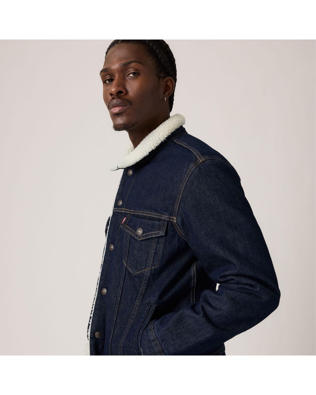 Chaqueta Trucker Type Iii Sherpa Levi's de hombre de color Blue