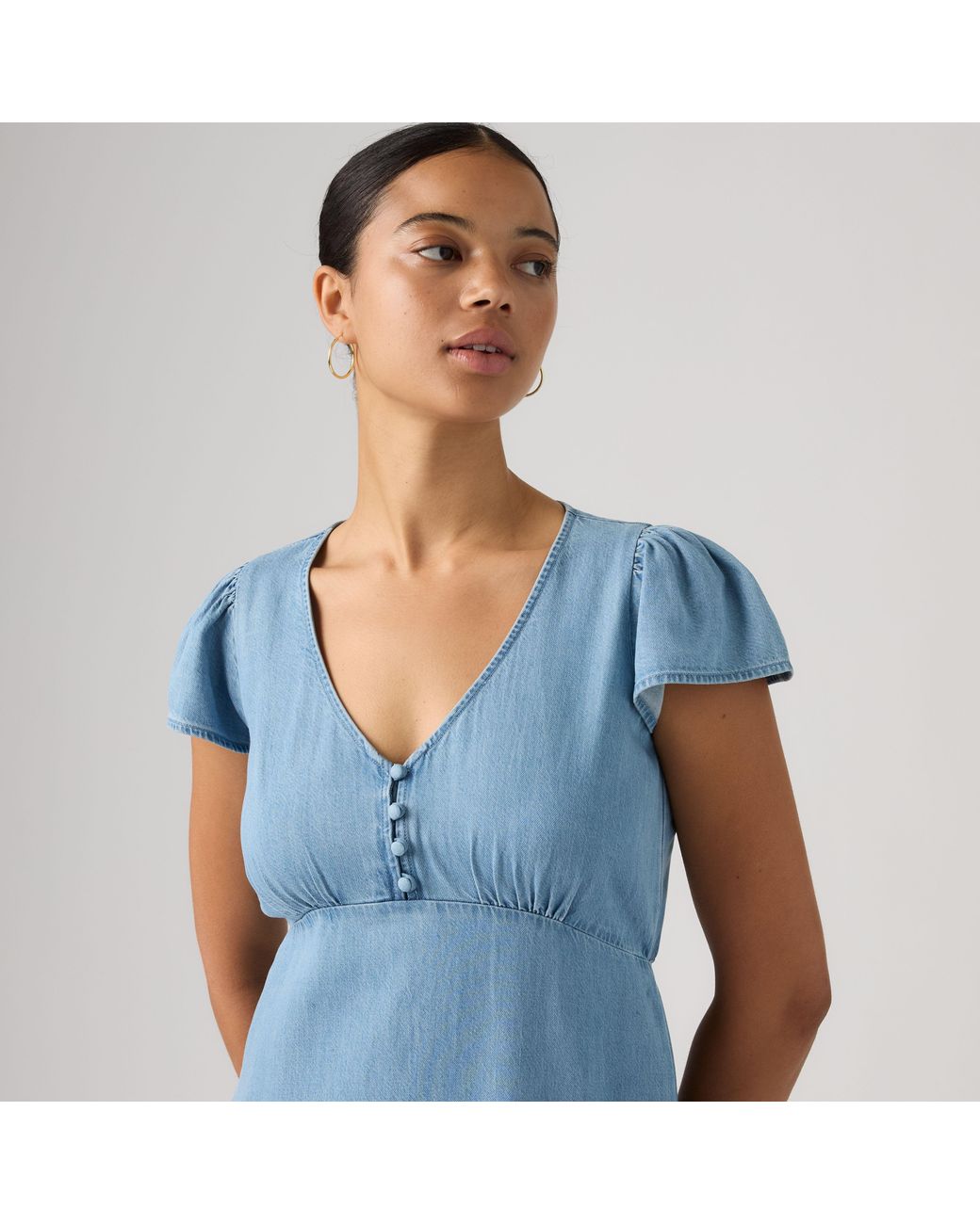 Levi's Blue Lilith Lightweight Midi Dress