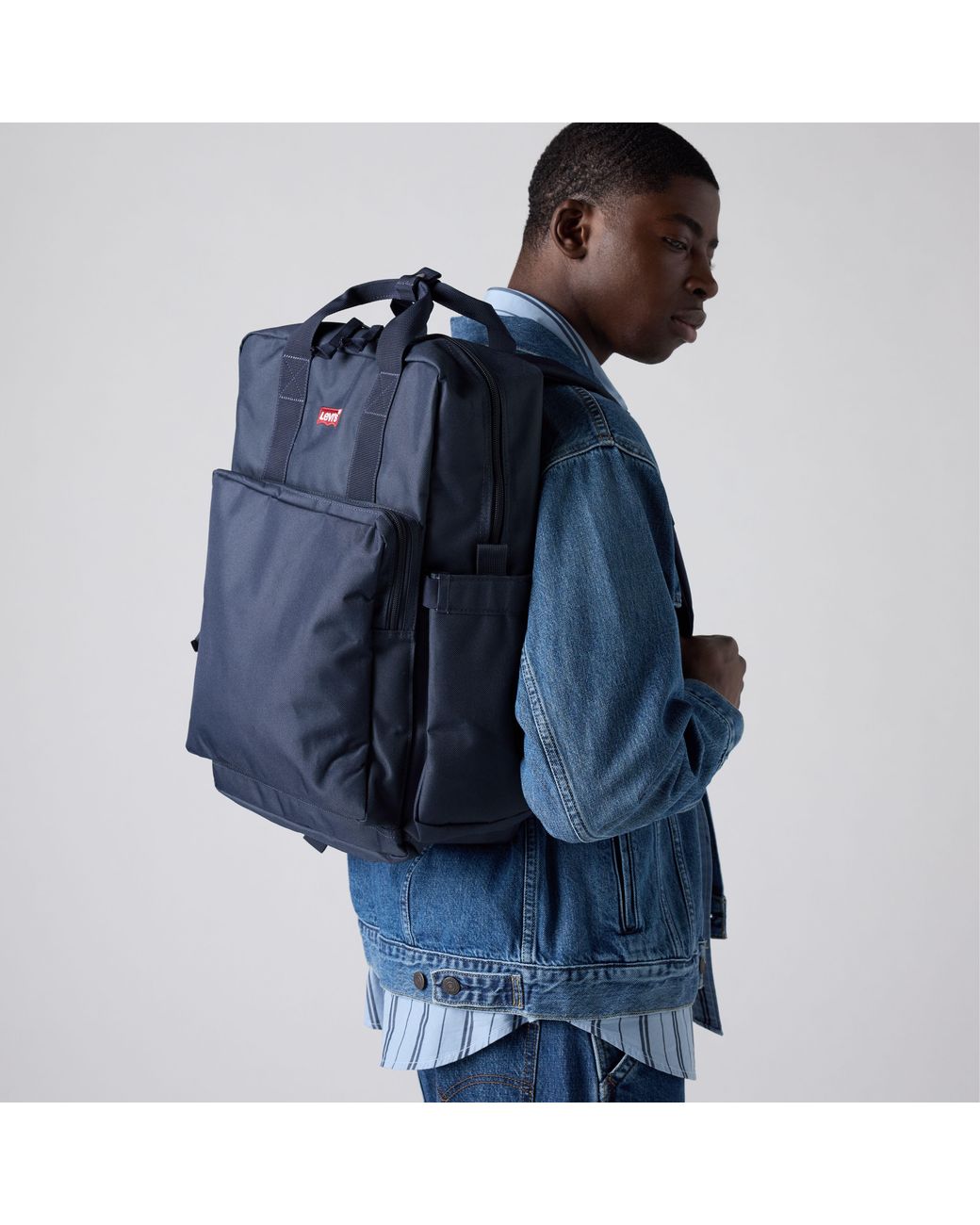 Mochila Grande L Pack Levi's de hombre de color Black