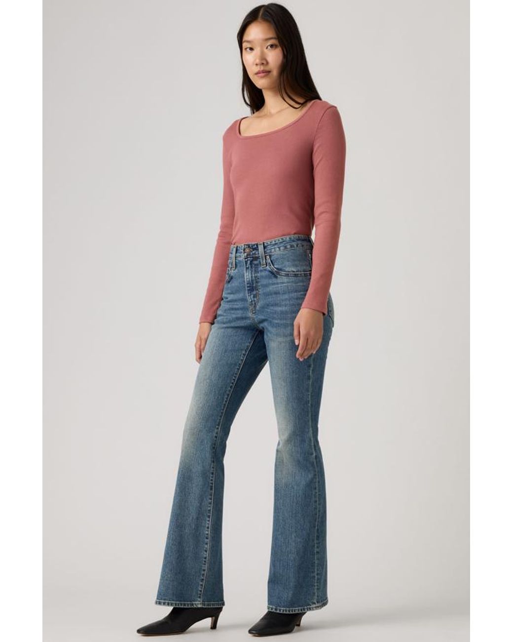 Levi's Blue 726 High Rise Flare Jeans