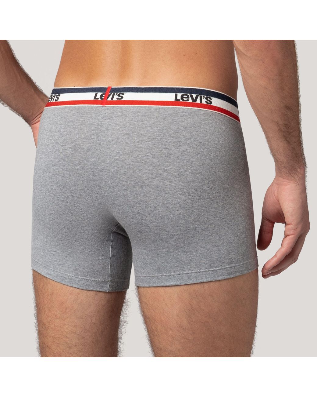 Levi's Repeat Logo Boxer Brief 2 Pack in het Gray voor heren