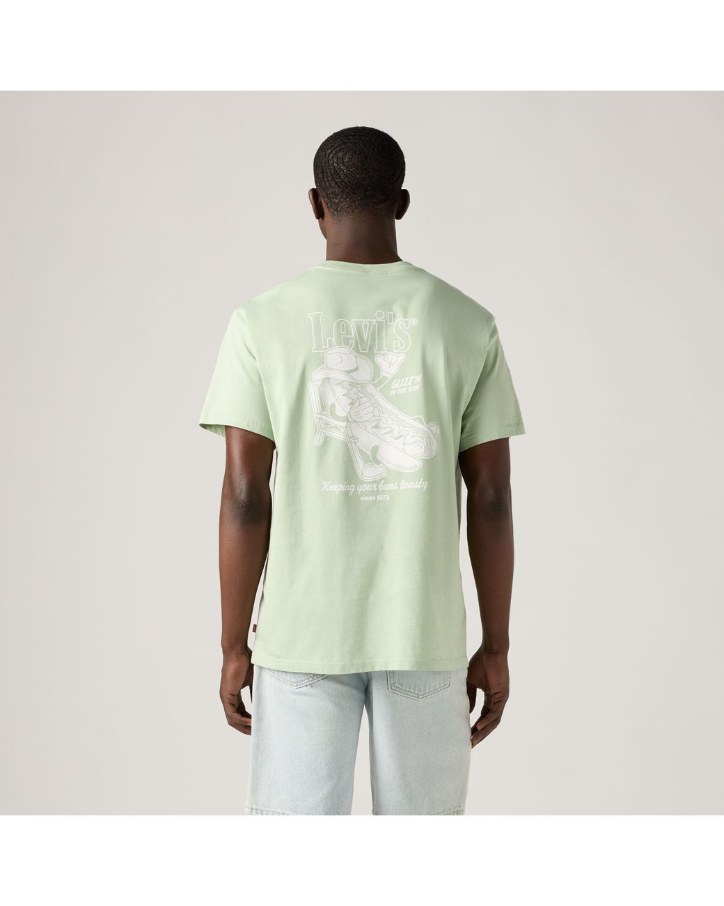 Relaxed Fit Tee Levi's de hombre de color Green