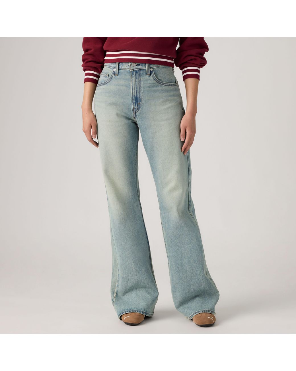 Jean Flare Cinch Levi's en coloris Red