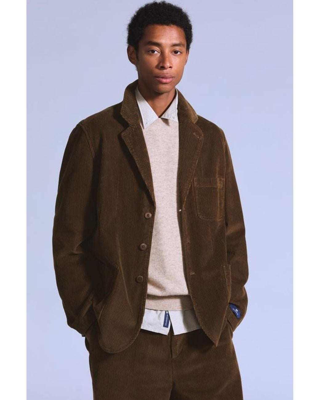 Levi's Brown Casual Corduroy Blazer for men
