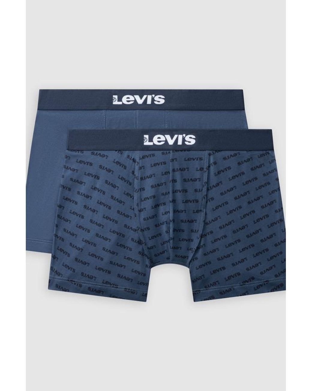 Logo Boxer Brief 2 Pack Levi's de hombre de color Blue