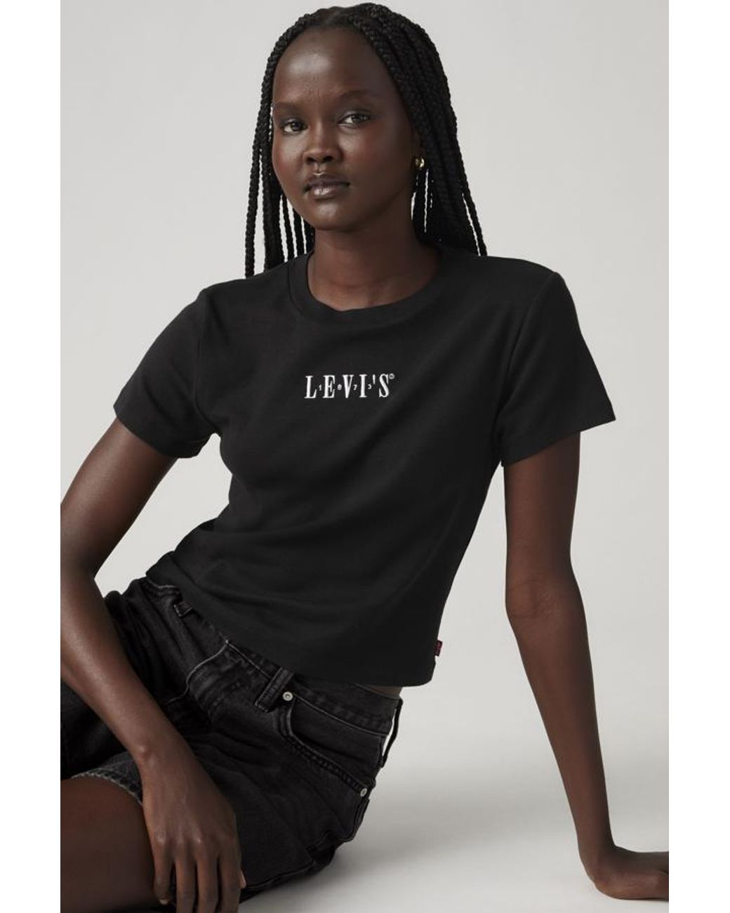 Levi's Black Graphic Essential Sporty Tee