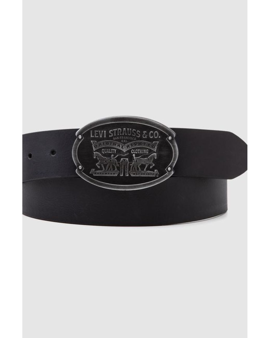 Levi's Billy Plaque Riem in het Black voor heren