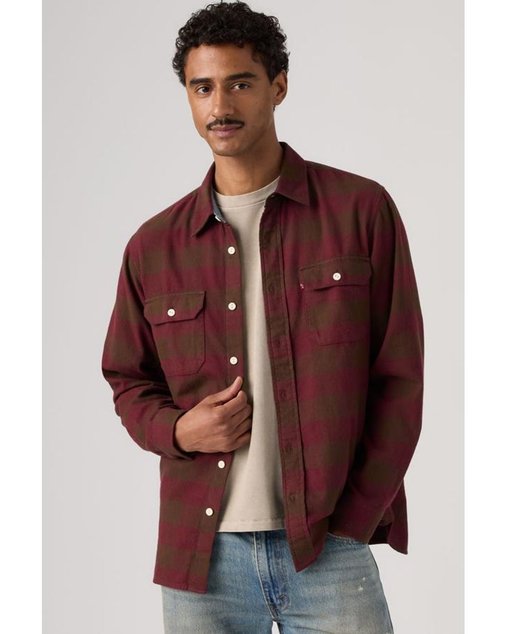 Levi's Red Classic Worker Overshirt for men