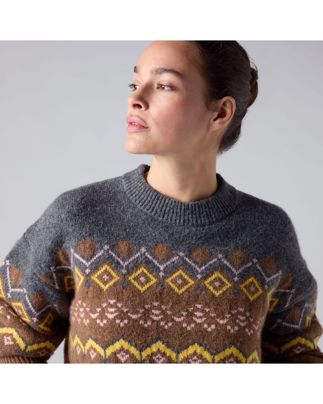 Levi's Blue Charlotte Fairisle Crewneck Sweater
