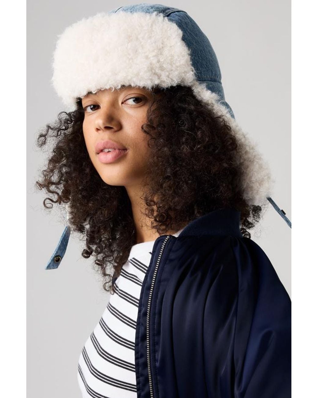 Levi's Blue Cozy Trapper Hat for men