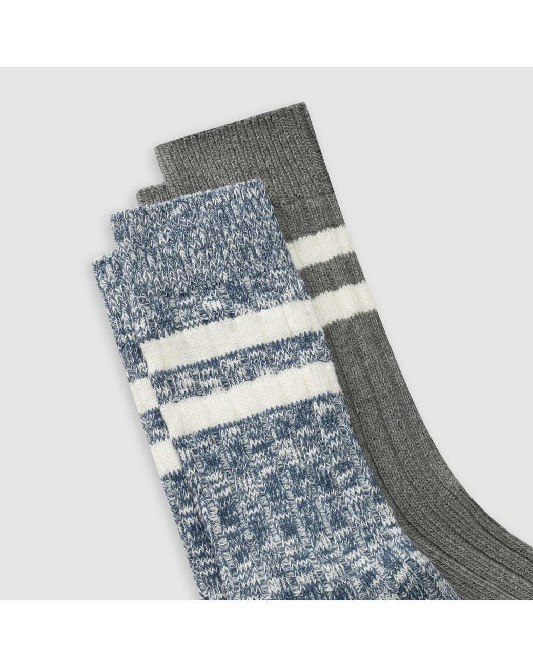 Levi's Blue Regular Cut Mouline Bootsock 2 Pack for men