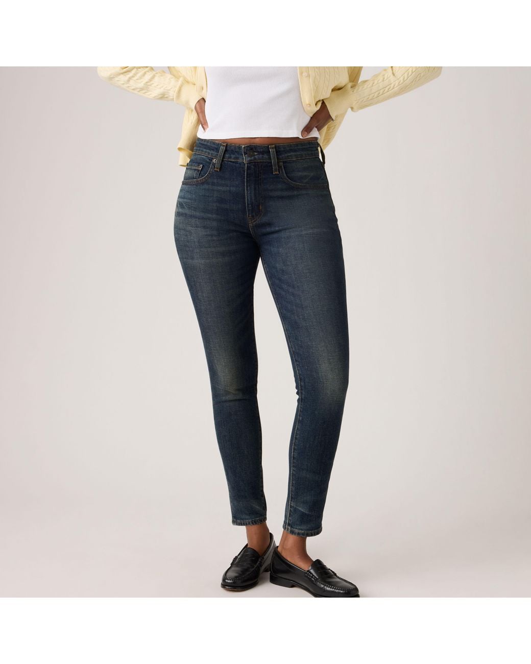 Levi's Blue 721 High Rise Skinny Jeans