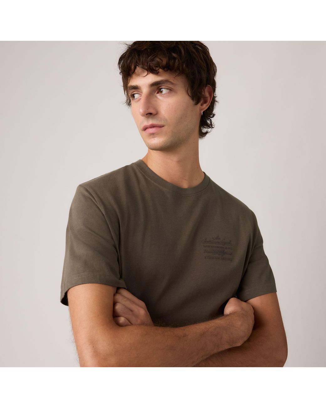 Levi's Brown Relaxed Fit Graphic Tee for men