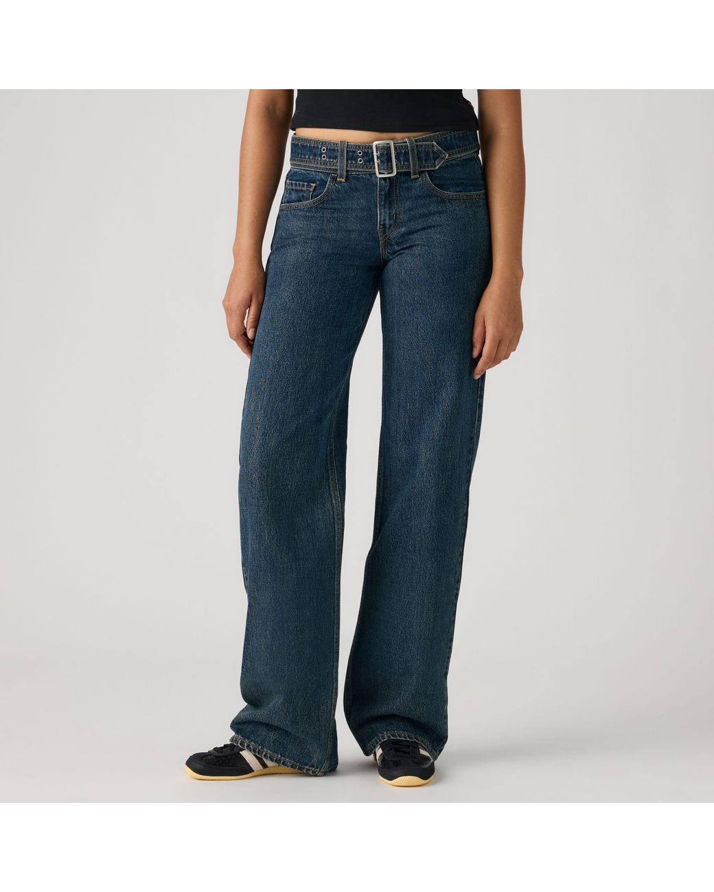 Levi's Blue Belted Superlow Loose Jeans
