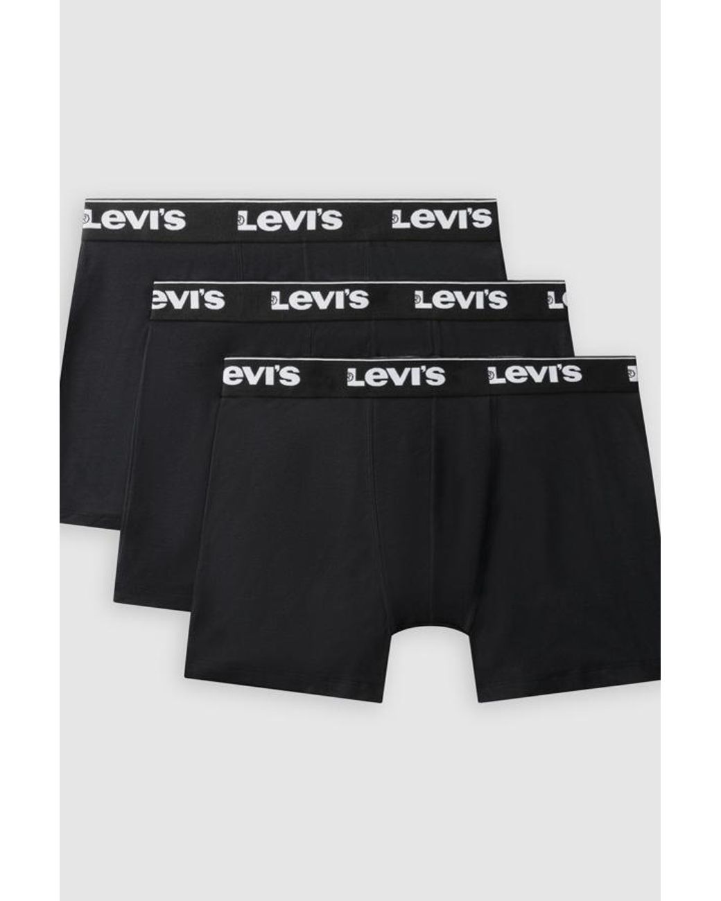 Levi's Black Repeat Logo Boxer Brief 3 Pack for men