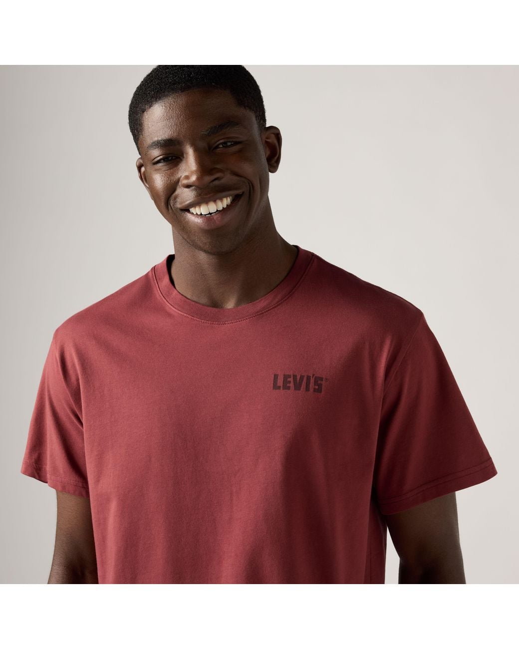 Relaxed Fit Tee Levi's de hombre de color Red