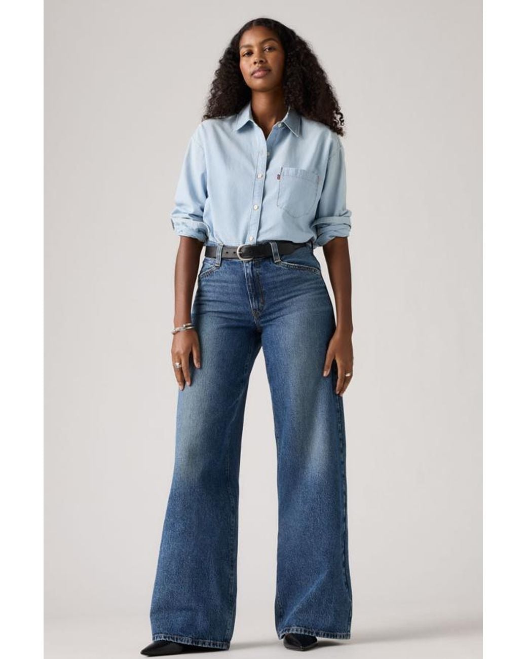 Levi's Blue 94 Baggy Wide Leg Jeans