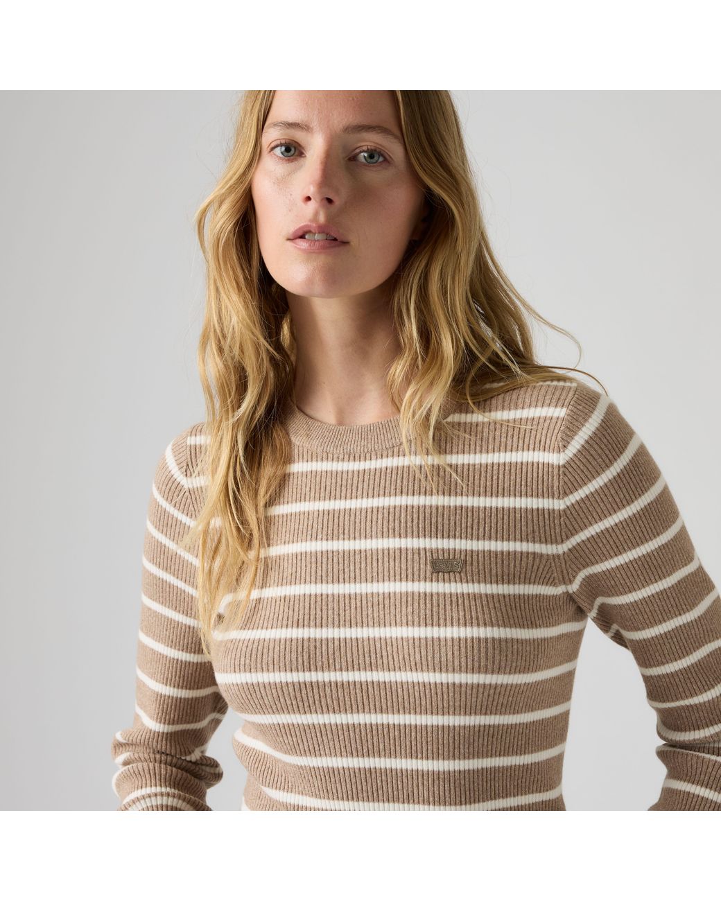 Levi's Blue Crewneck Rib Sweater